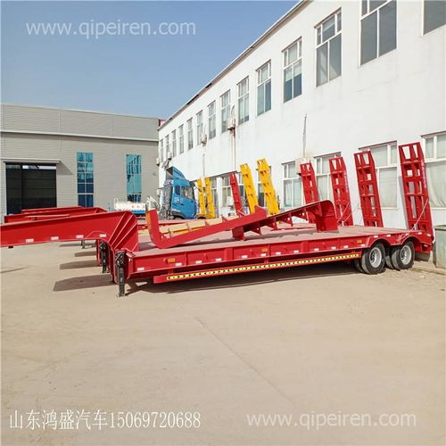 三線六橋低平板半掛車(chē) 運(yùn)輸大型挖掘機(jī)高速不超載的優(yōu)選方案